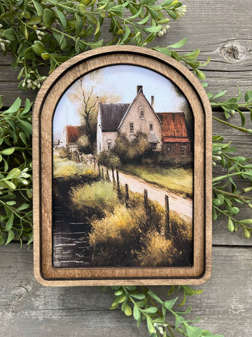 Arch Dirt Lane Farmhouse Sign