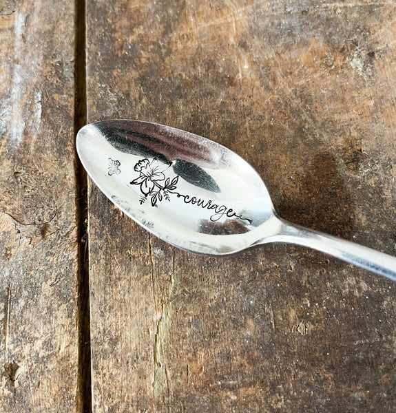 Floral Stem Vintage Spoon