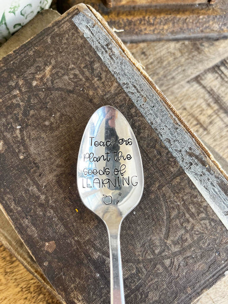 Teachers Plant The Seeds Of Learning Vintage Spoon