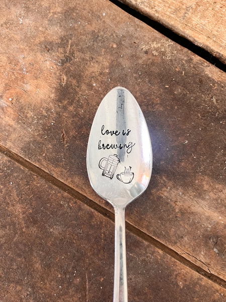 Love Is Brewing Vintage Spoon