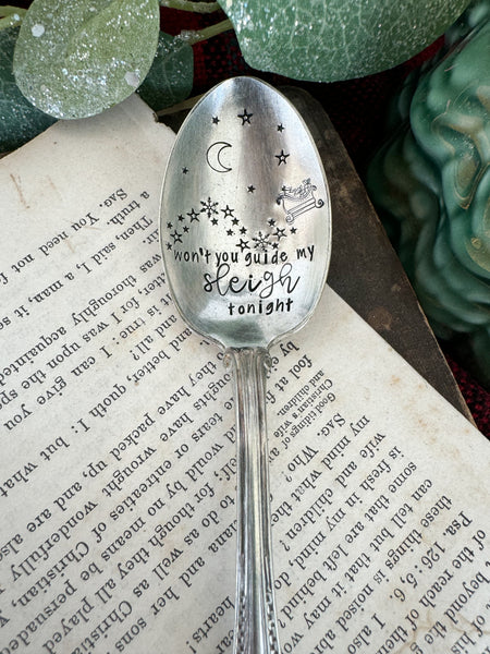 Won’t You Guide My Sleigh Tonight Vintage Spoon