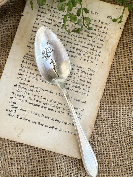 Floral Stem Vintage Spoon