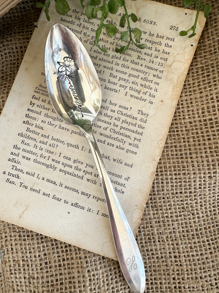 Floral Stem Vintage Spoon