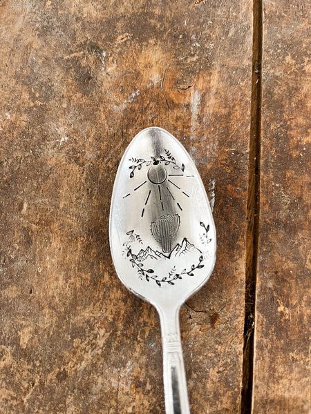 Desert Scene Vintage Spoon