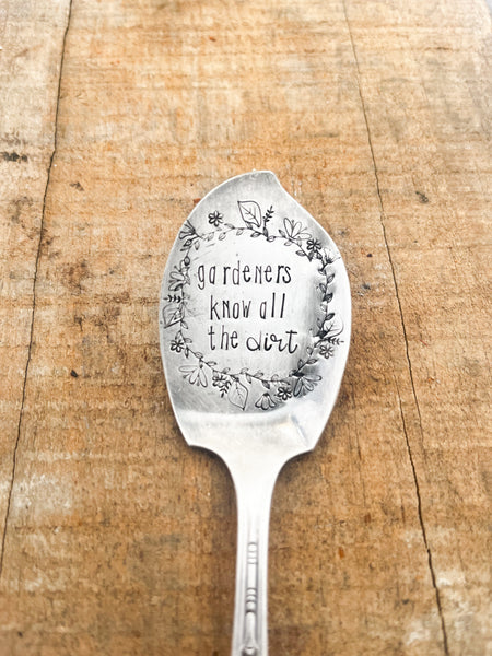 Gardeners Know All The Dirt Vintage Spoon