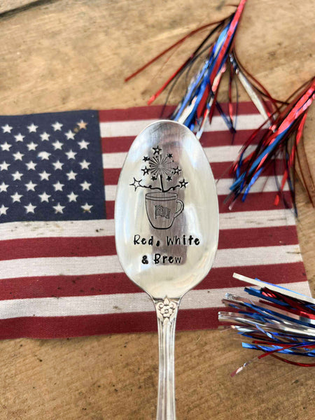 Red White & Brew Vintage Spoon
