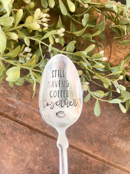Still Having Coffee Together Vintage Spoon