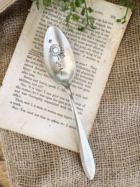 Floral Stem Vintage Spoon
