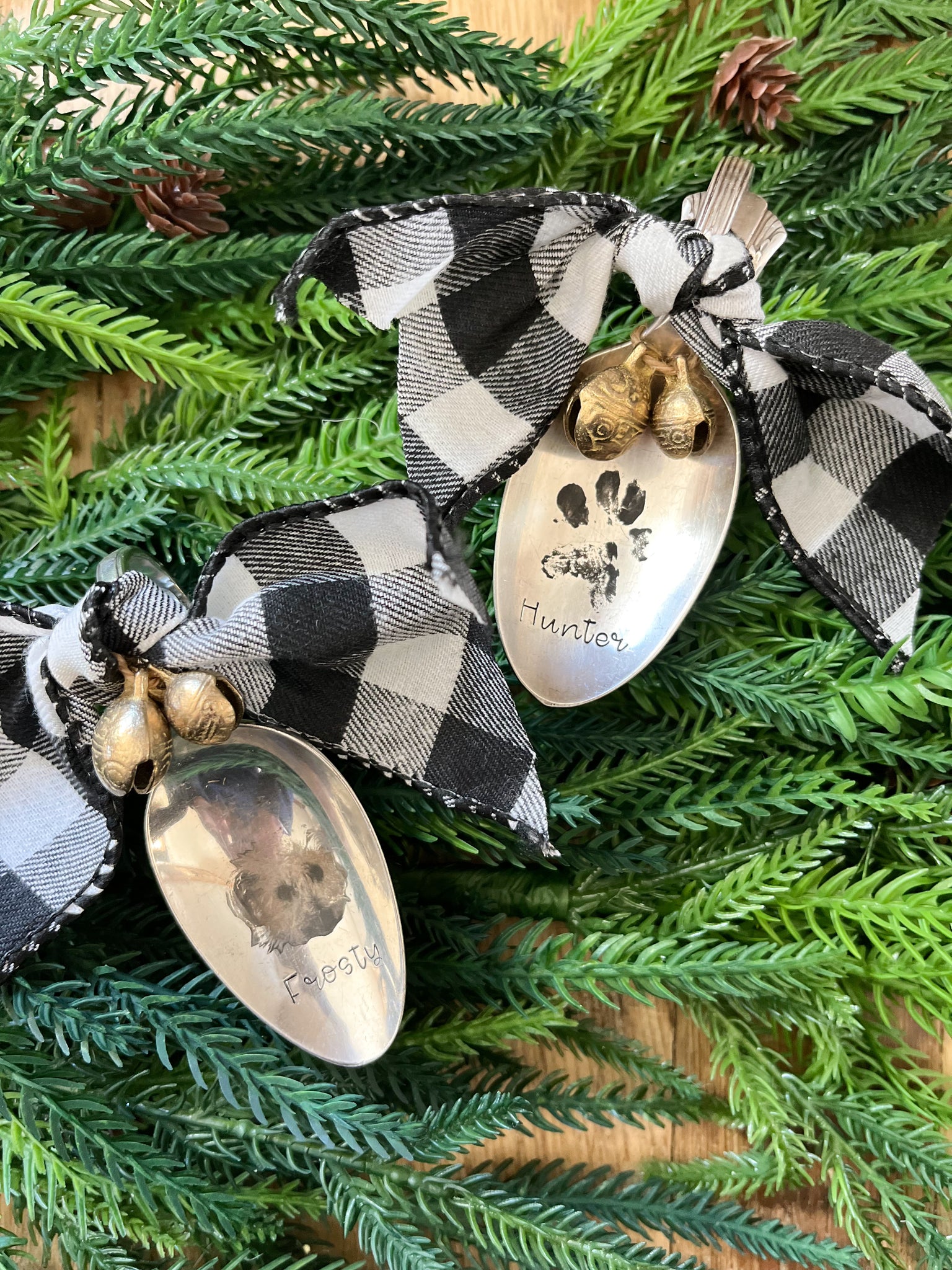Pet Engraved Vintage Spoon Ornament