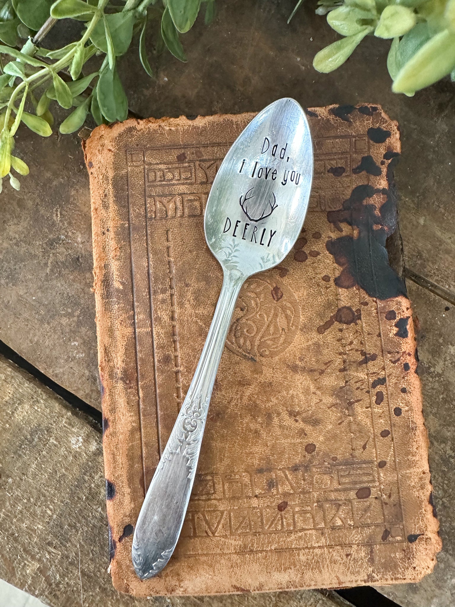 Dad, I Love You Deerly Vintage Spoon