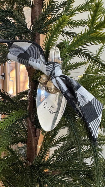 Personalized Engraved Vintage Spoon Ornament