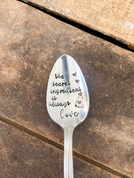 The Secret Ingredient Is Always Love Vintage Spoon