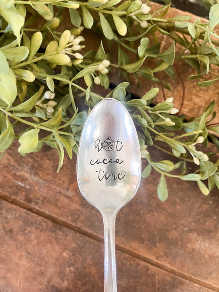 Hot Cocoa Time Vintage Spoon