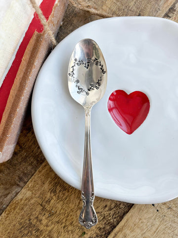 Heart Shaped Garland Vintage Spoon