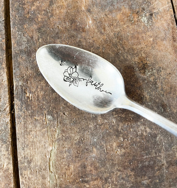 Floral Stem Vintage Spoon