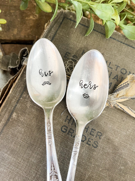 His & Hers Vintage Spoon Set
