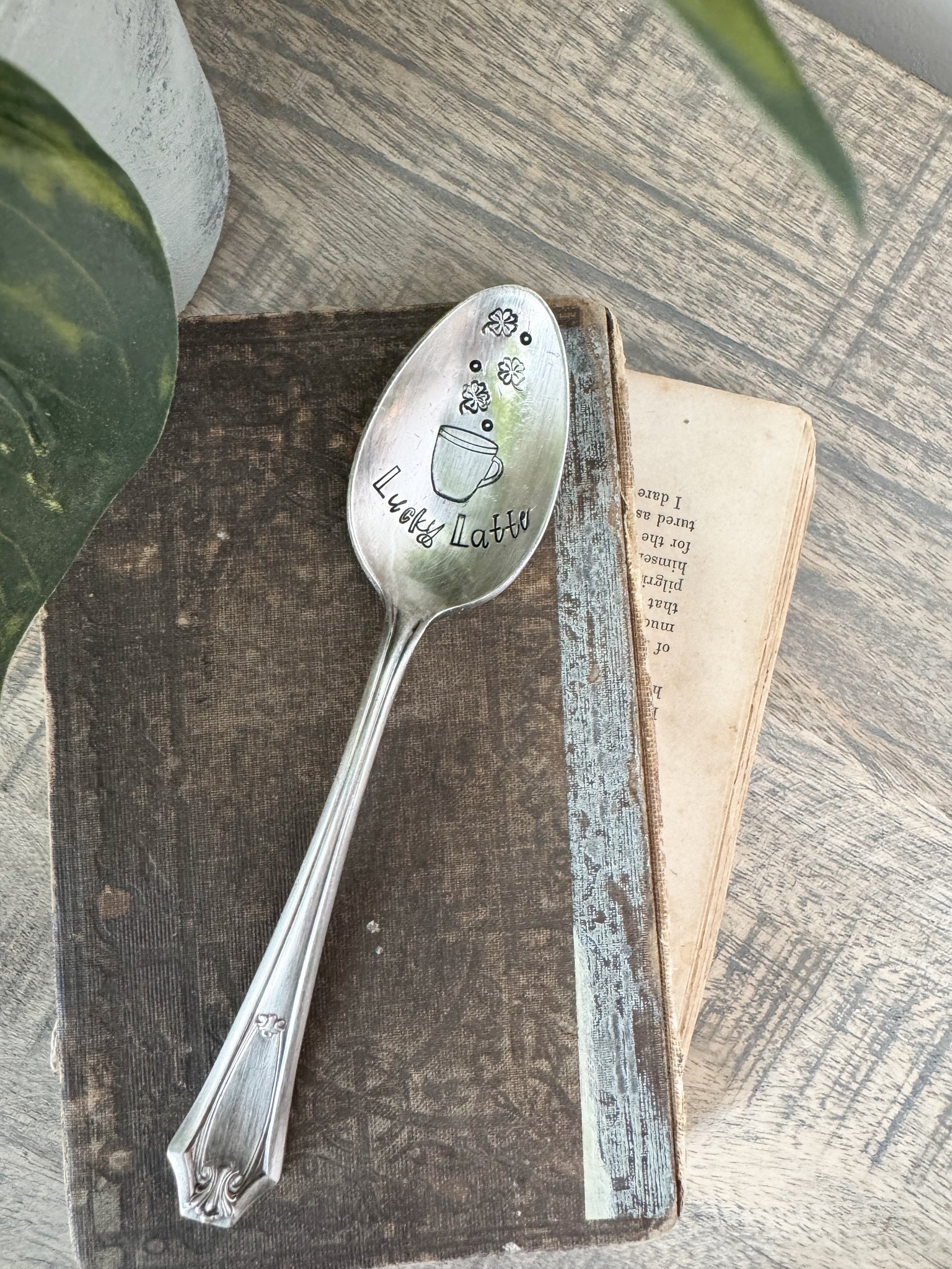 Lucky Latte Vintage Spoon