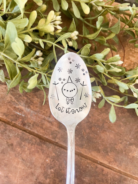 Let It Snow Vintage Spoon