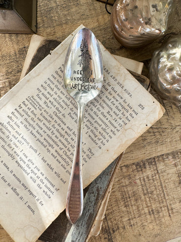 Meet Me Under The Mistletoe Vintage Spoon