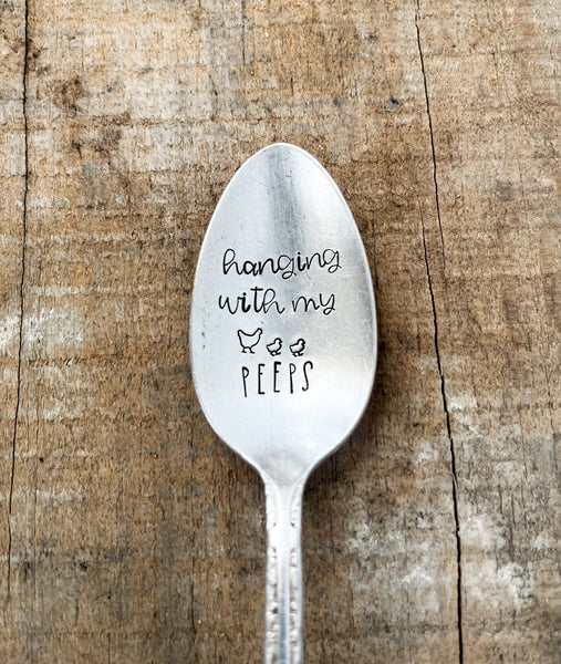 Hanging With My Peeps Vintage Spoon