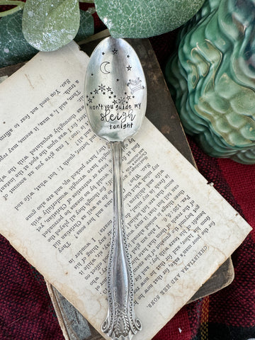 Won’t You Guide My Sleigh Tonight Vintage Spoon