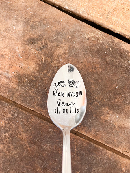 Where Have You Bean All My Life Vintage Spoon