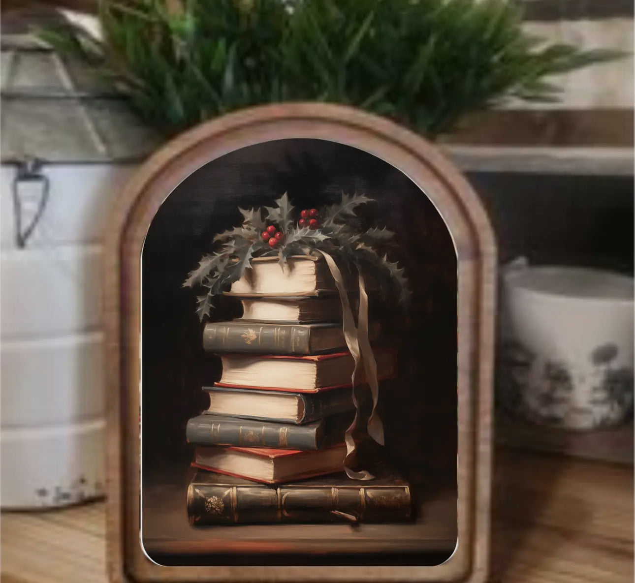 Arch Holiday Books Sign