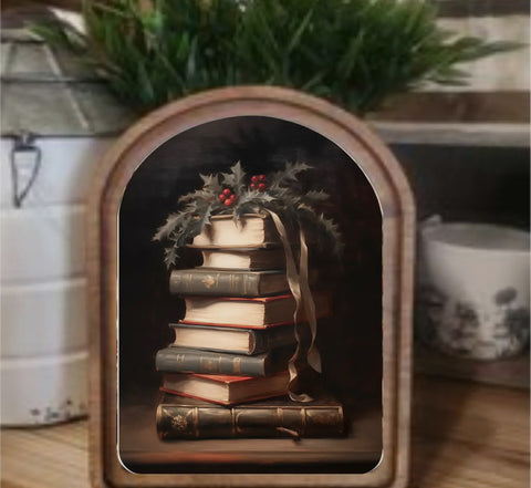 Arch Holiday Books Sign