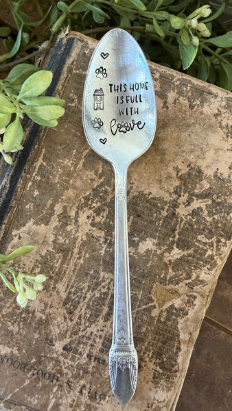 This Home Is Full With Love Vintage Spoon