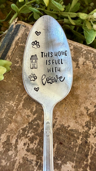This Home Is Full With Love Vintage Spoon