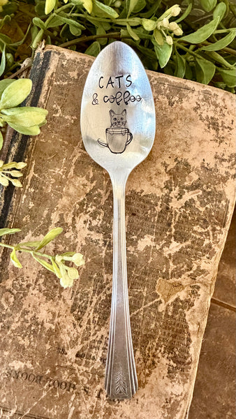 Cats & Coffee Vintage Spoon