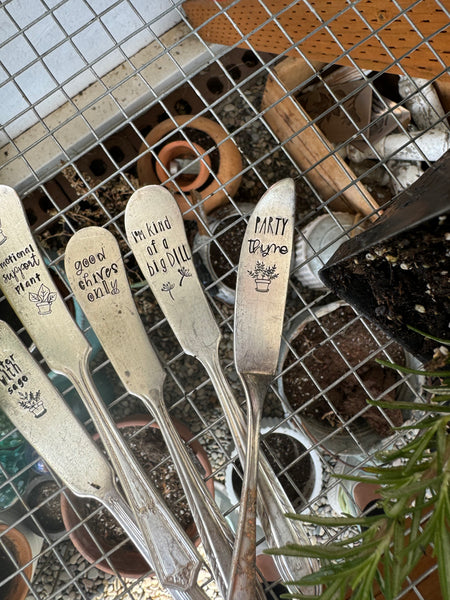 Vintage Knife Punny Herb Set
