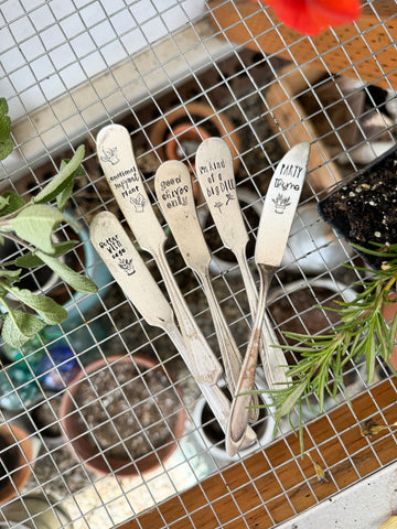 Vintage Knife Punny Herb Set