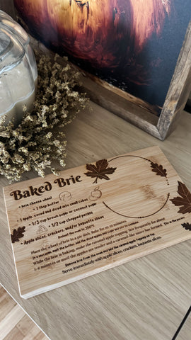 Baked Brie Recipe Serving Board