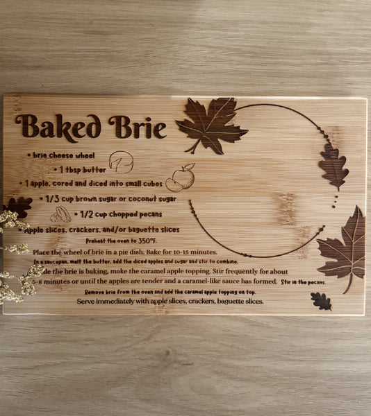 Baked Brie Recipe Serving Board