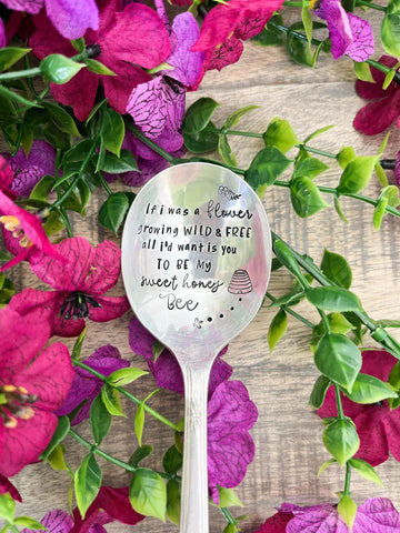 If I Was A Flower Song Vintage spoon