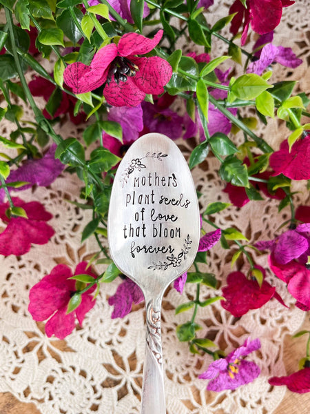 Mother’s Plant Seeds Of Love That Bloom Forever Vintage Spoon
