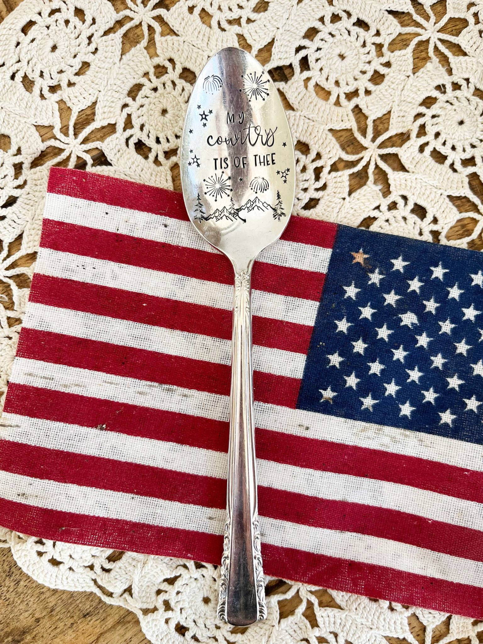 My Country Tis Of Thee Vintage Spoon