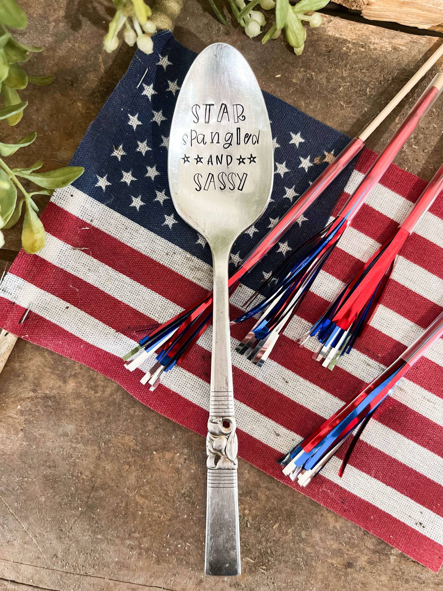 Star Spangled & Sassy Vintage Spoon