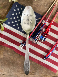 Flags And Stars Vintage Spoon