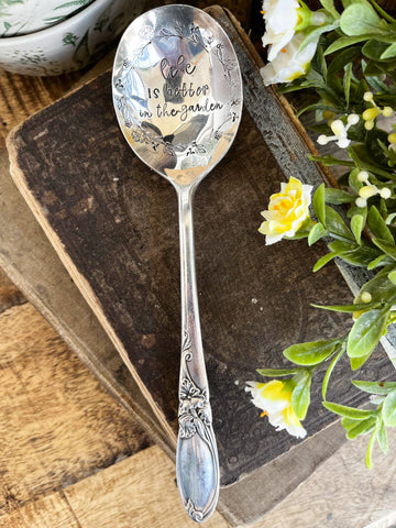 Life Is Better In The Garden Vintage spoon