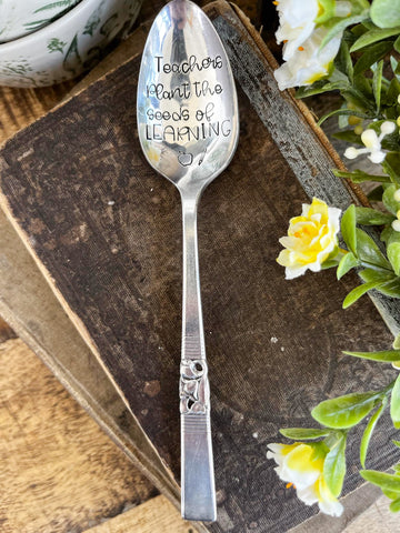 Teachers Plant The Seeds Of Learning Vintage Spoon