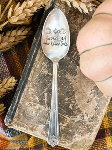 Just a Girl Who Loves Fall Vintage Spoon