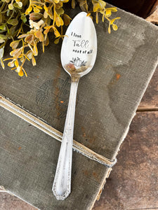 I Love Fall Most Of All Vintage Spoon