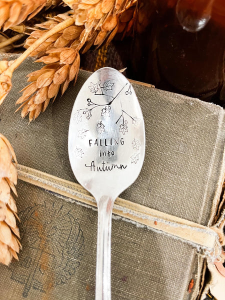 Falling Into Autumn Vintage Spoon