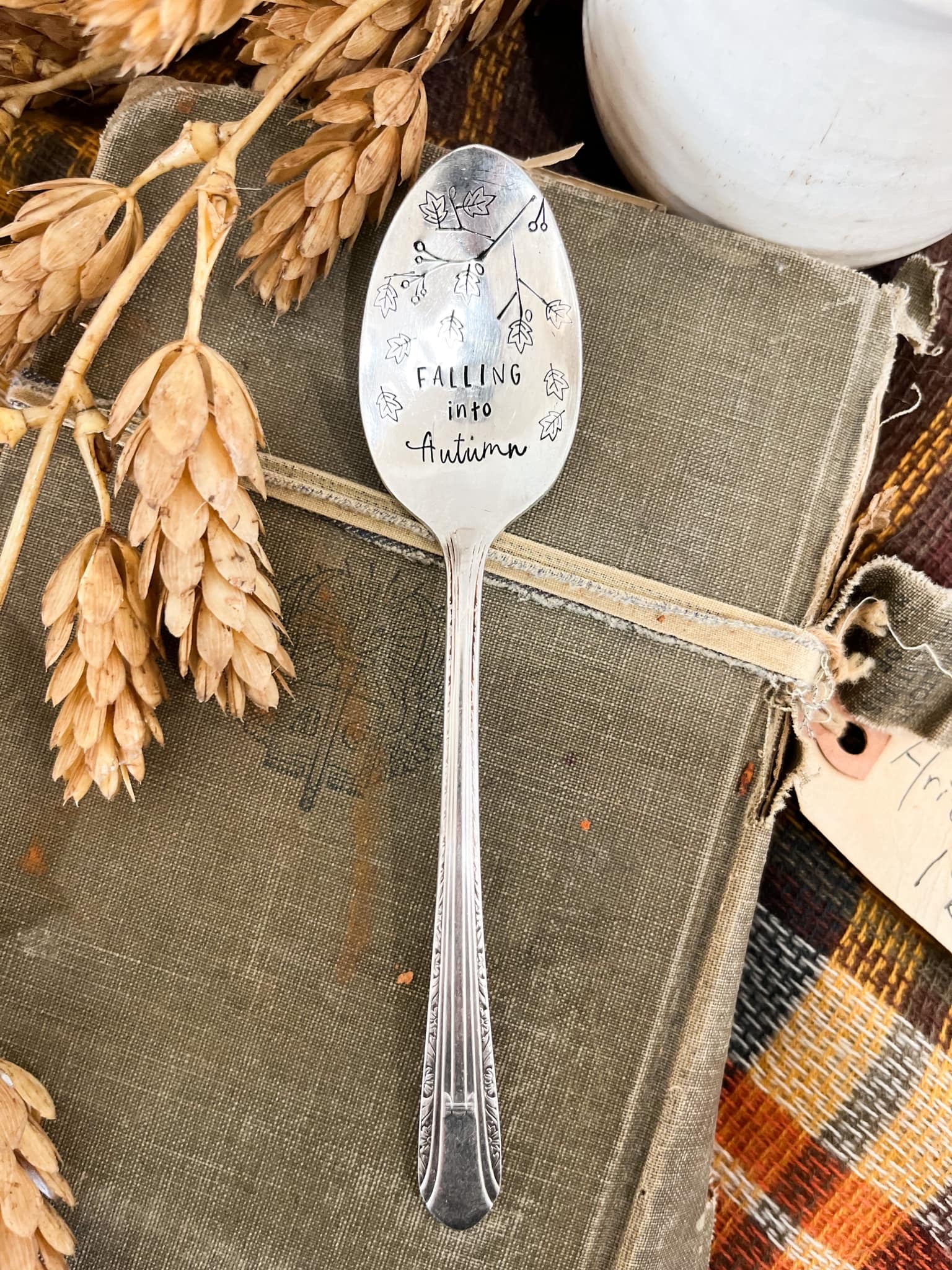 Falling Into Autumn Vintage Spoon