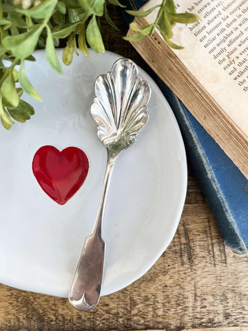 Ornate Scallop Sugar Spoon