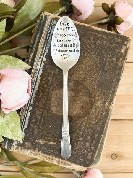 Love Simmer Pot Vintage Spoon