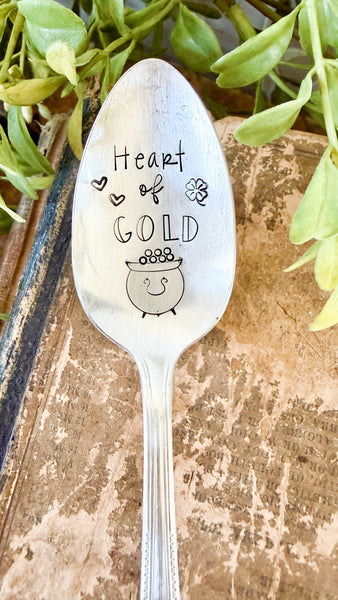 Heart of Gold Vintage Spoon