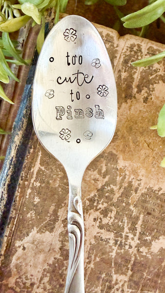 Too Cute to Pinch Vintage Spoon